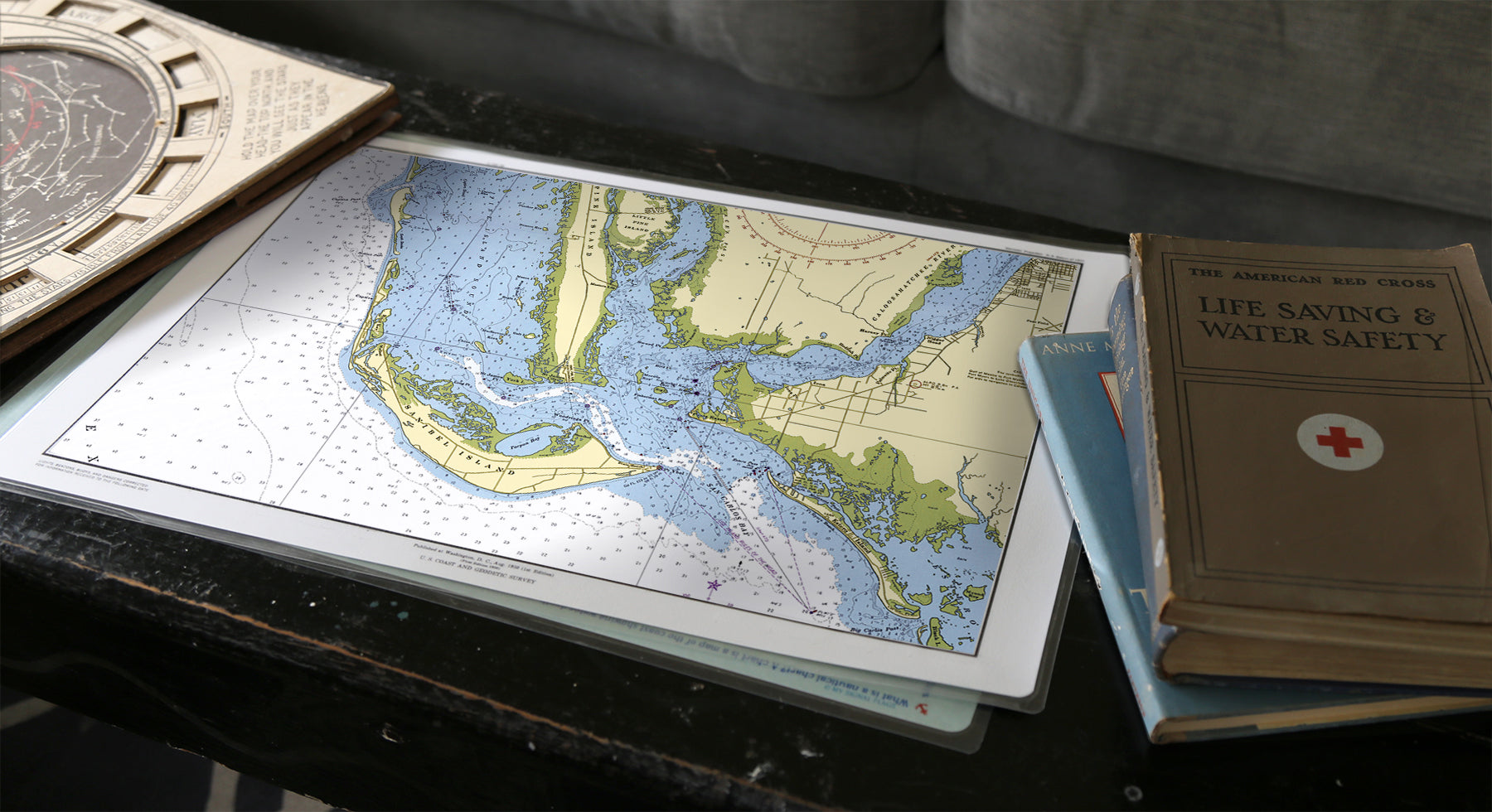 Sanibel / Captiva Chart Placemats, set of 4