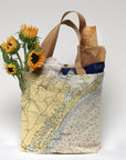 Ocean City, NJ Vintage Nautical Chart Tote