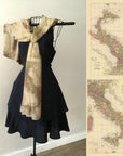 Italy Vintage Map Scarf