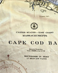Cape Cod, MA Nautical Chart Blanket