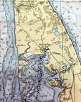 Cape Cod, MA Nautical Chart Blanket