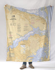 Navesink and Shrewsbury Rivers NJ Nautical Chart - Monmouth County Blanket
