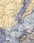 Casco Bay, ME Nautical Chart Quick Dry Towel