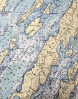 Casco Bay, ME Nautical Chart Quick Dry Towel