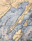 Casco Bay, ME Nautical Chart Quick Dry Towel