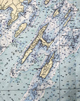 Casco Bay, ME Nautical Chart Quick Dry Towel