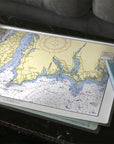 Sakonnet River Area 1958 Chart Placemats - set of 4