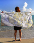 San Juan Islands, WA Nautical Chart Quick Dry Towel