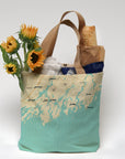 Bath to Pemaquid ME Modern Wave Tote