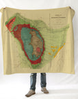 Black Hills SD Thermo Map Blanket