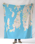 Newport, Aquidneck Island, RI Map Blanket