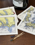 16-Pack Paper Cocktail "Mapkins" Wholesale - Maritime Tribes USA