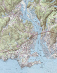CT RiverView Topo Map Placemats, set of 4