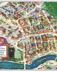 Harvard University Vintage Campus Map, 1935 Placemats, set of 4