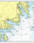 Fairhaven - Marion, Buzzards Bay Vintage Nautical Chart, muted Placemats, set of 4