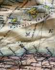 Mediterranean Sea Vintage Map, c. 1900 Scarf