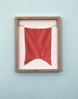 "B" Nautical Flag in Glass-Free Shadow Box Frame