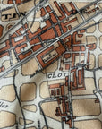 Barcelona, España, Vintage Map, c. 1915 Scarf