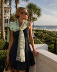 Georgia's Barrier Islands Vintage Map Scarf (St. Augustine to Savannah)