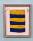 "G" Nautical Flag in Glass-Free Shadow Box Frame