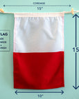 H (Hotel) Nautical Signal Flag – Traditional Maritime Code Flag