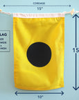 I (India) Nautical Signal Flag – Traditional Maritime Code Flag