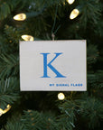 "K" Flag Vintage Ornament - mysignalflags