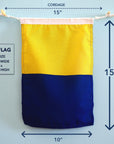 K (Kilo) Nautical Signal Flag – Traditional Maritime Code Flag