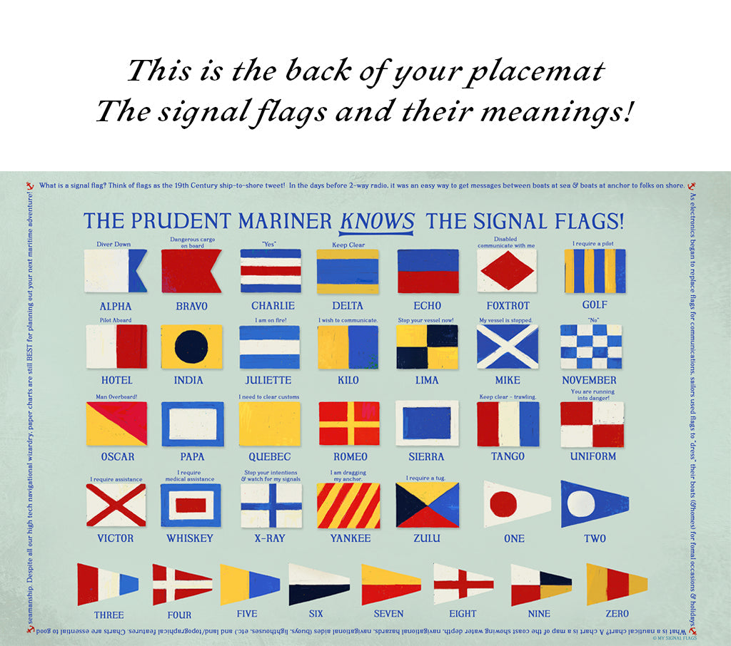 Marblehead & Salem Harbors MA Nautical Chart Placemats, set of 4 (Copy)
