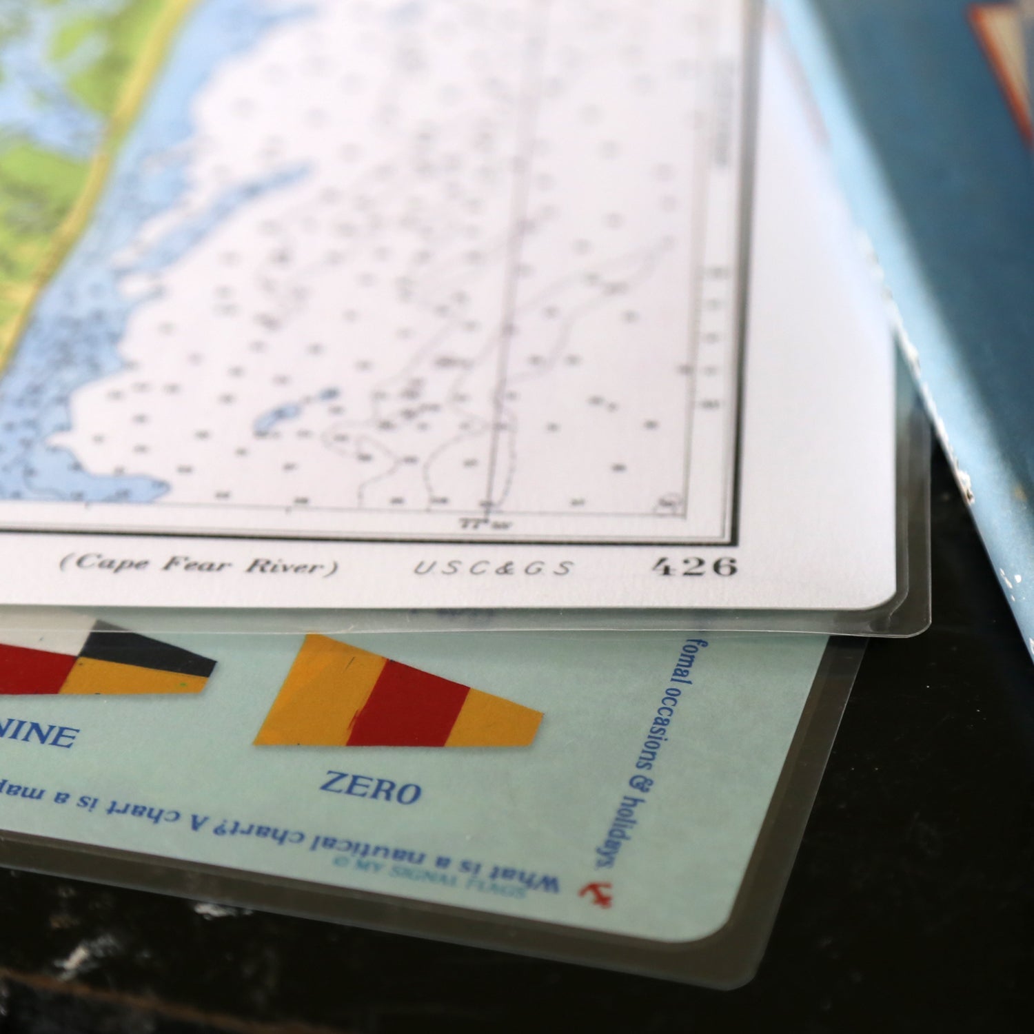 Vancouver & Salt Spring Isl. Nautical Chart Placemats, set of 4