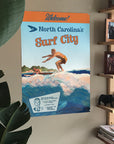 Vintage Surf Poster - 22" x 28" - Customized to your town