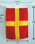 R (Romeo) Nautical Signal Flag – Traditional Maritime Code Flag