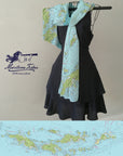 Virgin Islands Nautical Chart Lightweight Scarf