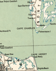 Chesapeake Bay Vintage Map Blanket