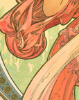 Alphone Mucha's 'Dance' Blanket