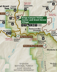 Sequoia National Park Map Blanket – Ultra-Soft Throw – Official Map National Park Gift