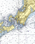 Buzzards Bay Nautical Chart Blanket