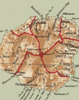 Hawaiian Islands Vintage Map Blanket