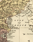 Italy Vintage Map Blanket