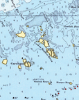 Key West, FL Nautical Chart Blanket