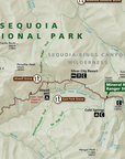 Sequoia National Park Map Blanket – Ultra-Soft Throw – Official Map National Park Gift