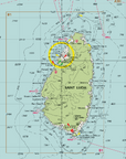 Guadeloupe to St. Lucia Imray Chart Scroll