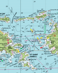 US Virgin Islands Laminated Placemat (St. Thomas & St. John, USVI Nautical Chart)