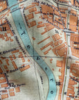 Rome, Italy Vintage Map Scarf (Pianta Roma)