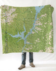 Trinity (Clair Engle) Vintage Map Blanket