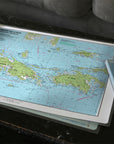 US Virgin Islands Laminated Placemat (St. Thomas & St. John, USVI Nautical Chart)