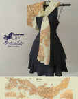 Vintage Map of Japan, c. 1905 Scarf