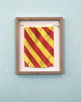 "Y" Nautical Flag in Glass-Free Shadow Box Frame
