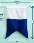 "A" Nautical Signal Flag – Traditional Maritime Code Flag - Maritime Tribes USASignal Flag