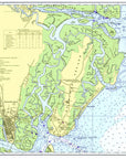 St. Simons Island Nautical Chart Placemats, set of 4